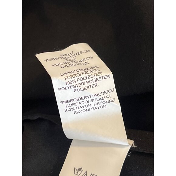 Lucky Brand Floral Embroidered Lace Tank Top XS Black Boho Festival Sleeveless - Picture 6 of 12